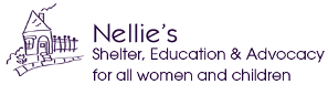 Nellie's Shelter, Education and Advocacy for all women and children (logo)